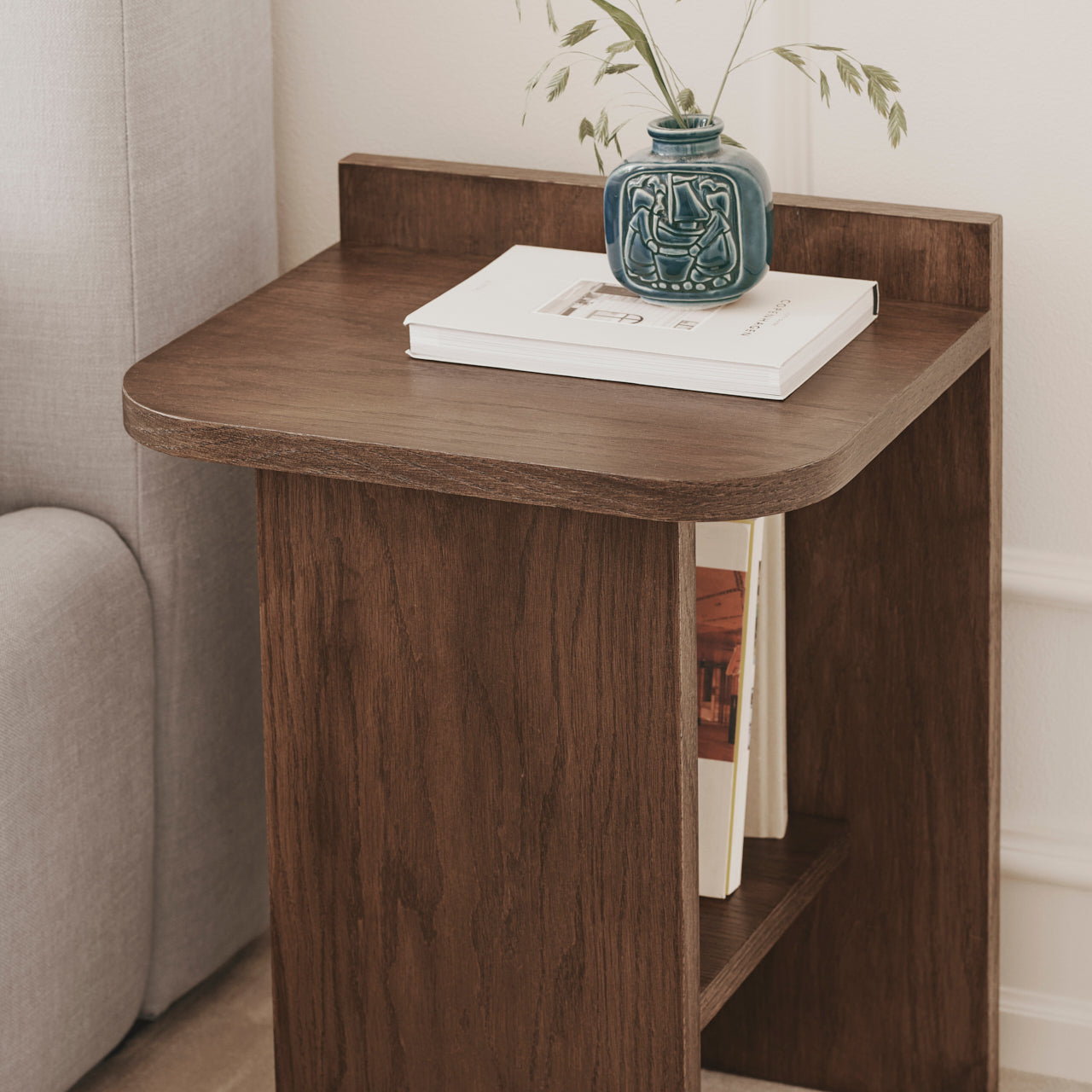 Ismo sidebord mørk eg