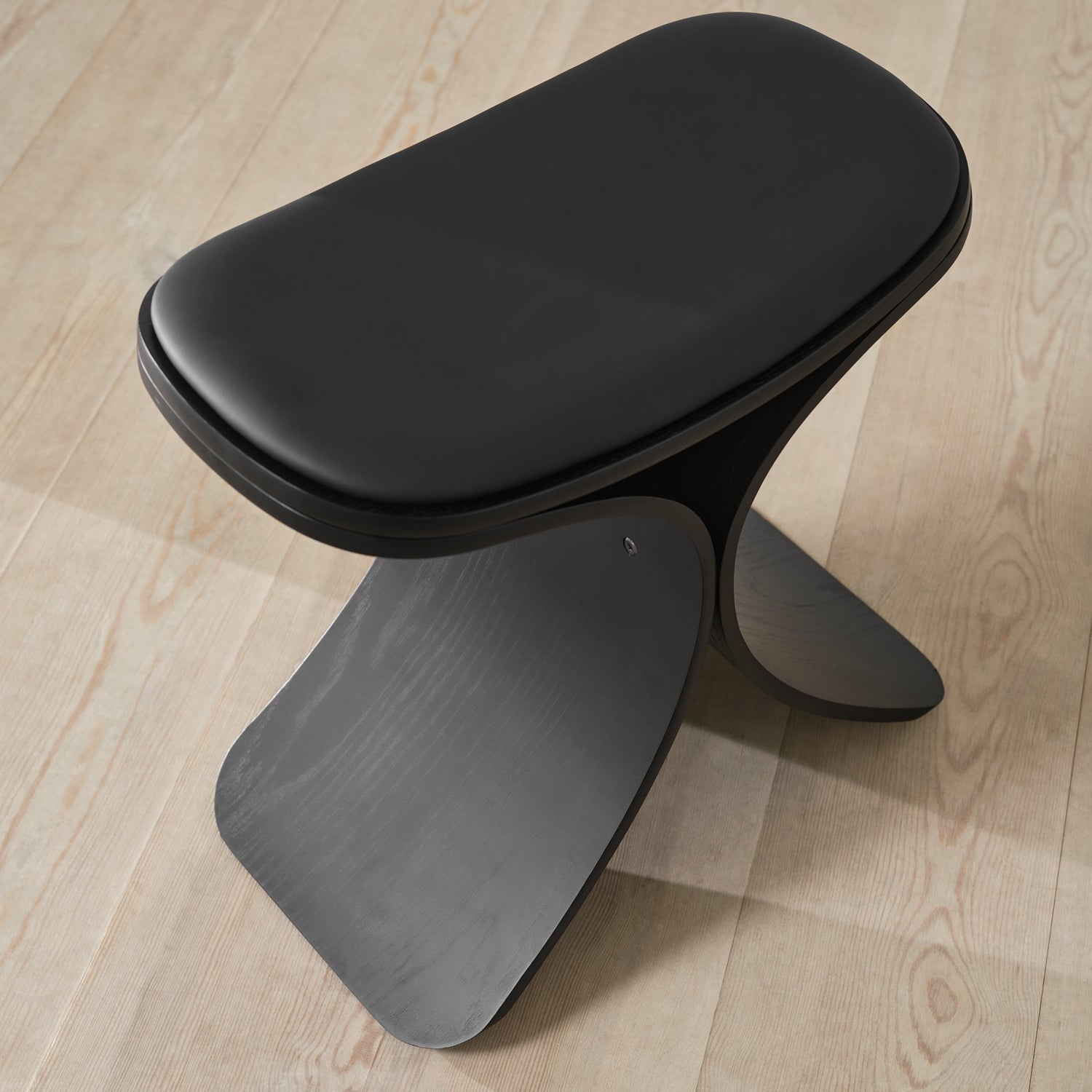 Luno skammel sort eg/ sort læder