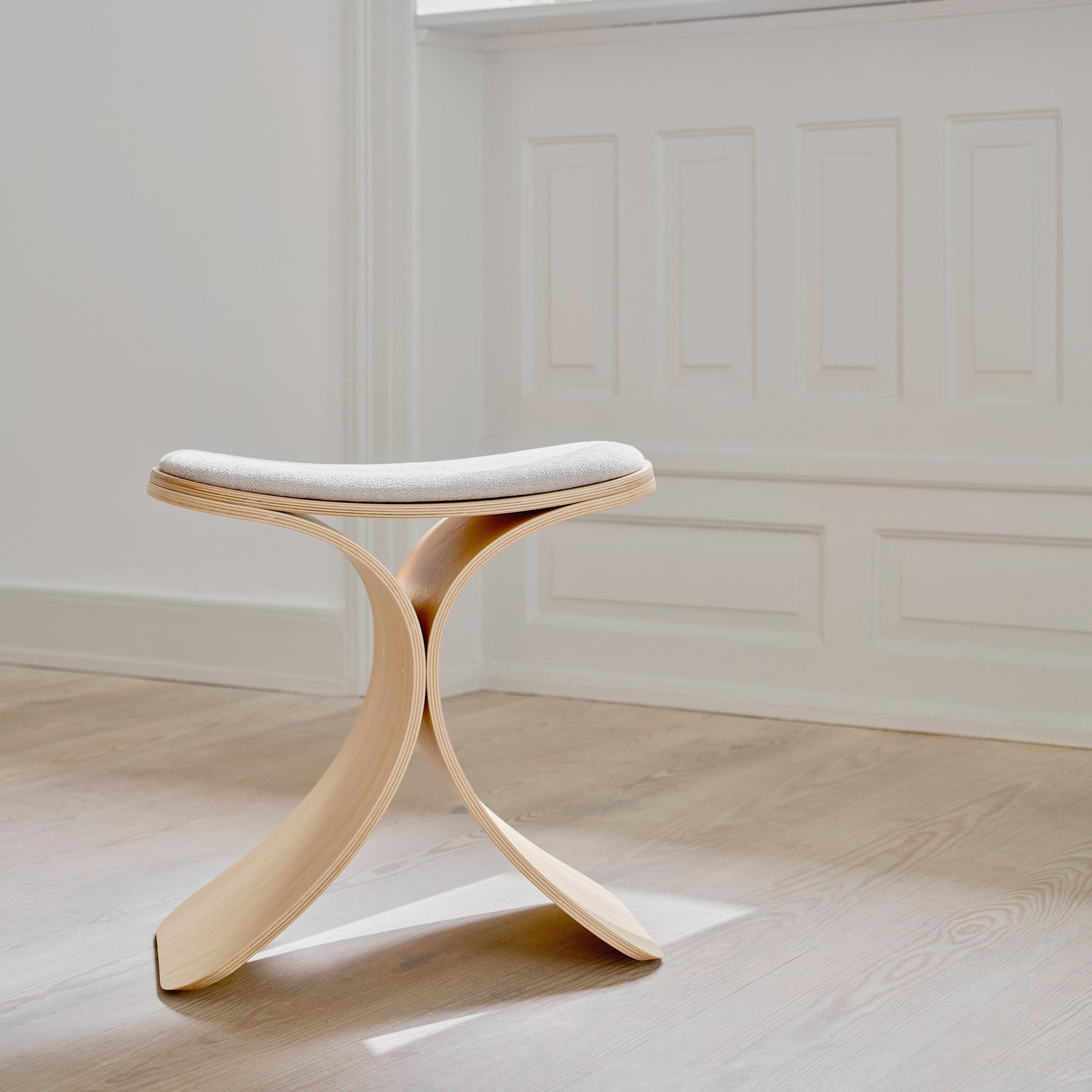 Luno skammel eg/ beige tekstil