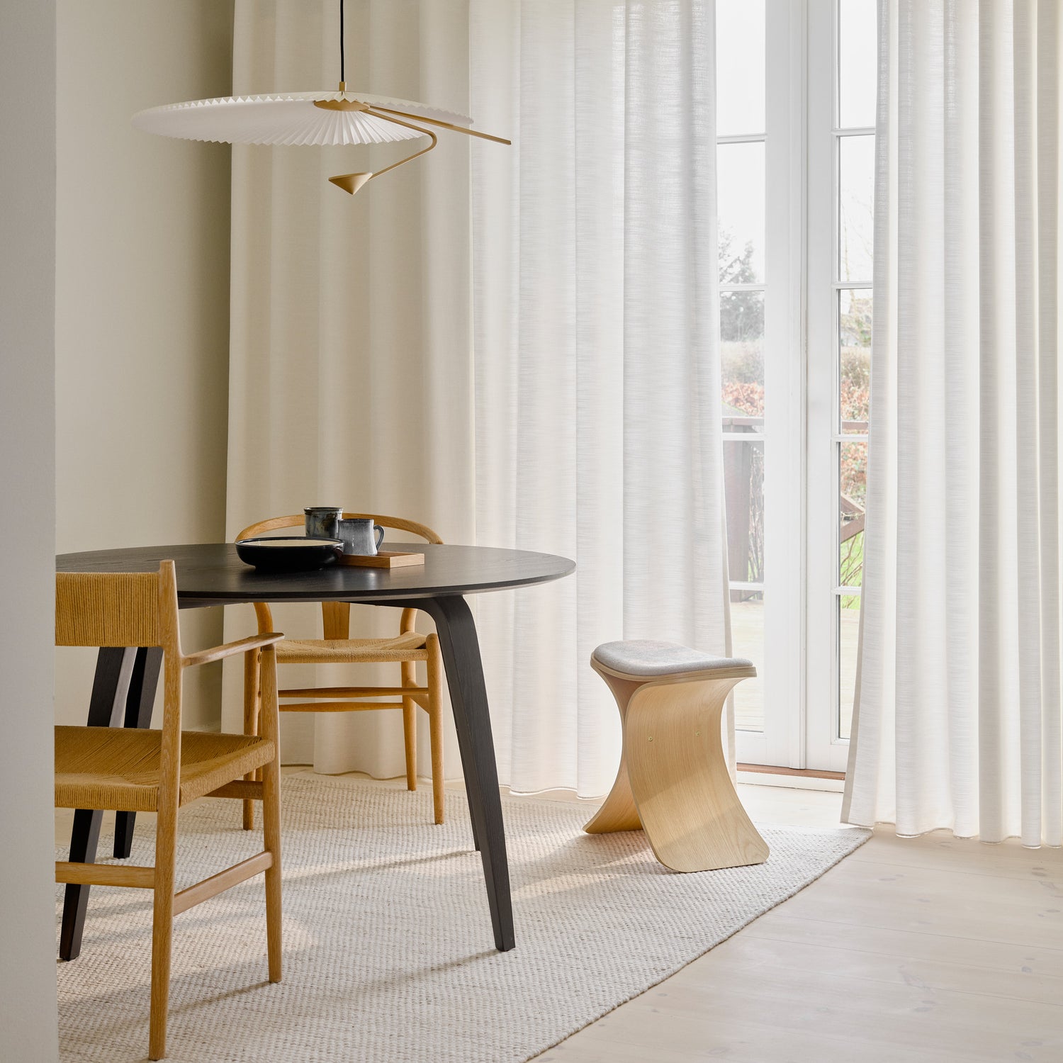 Luno skammel eg/ beige tekstil