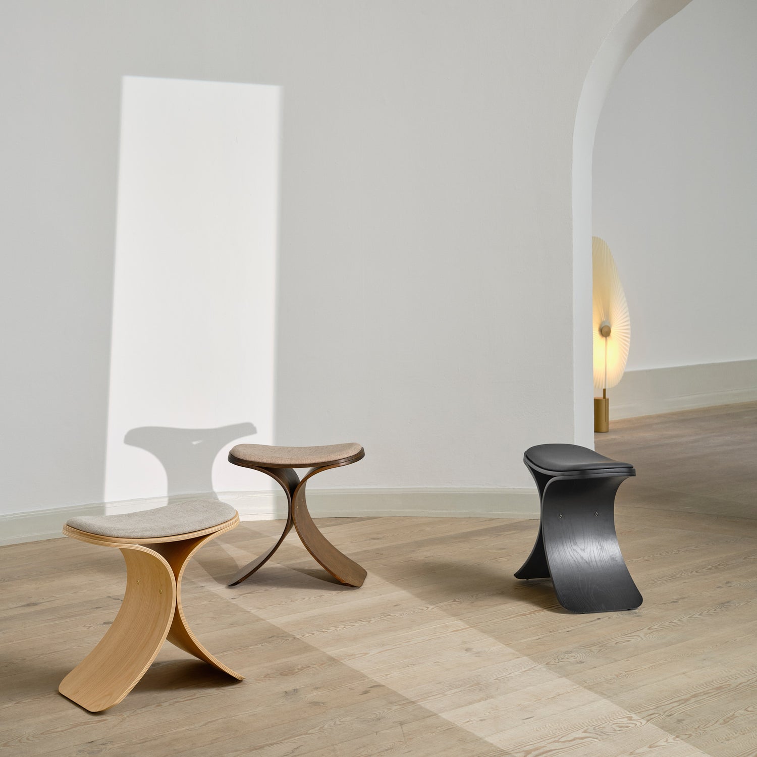 Luno skammel sort eg/ sort læder