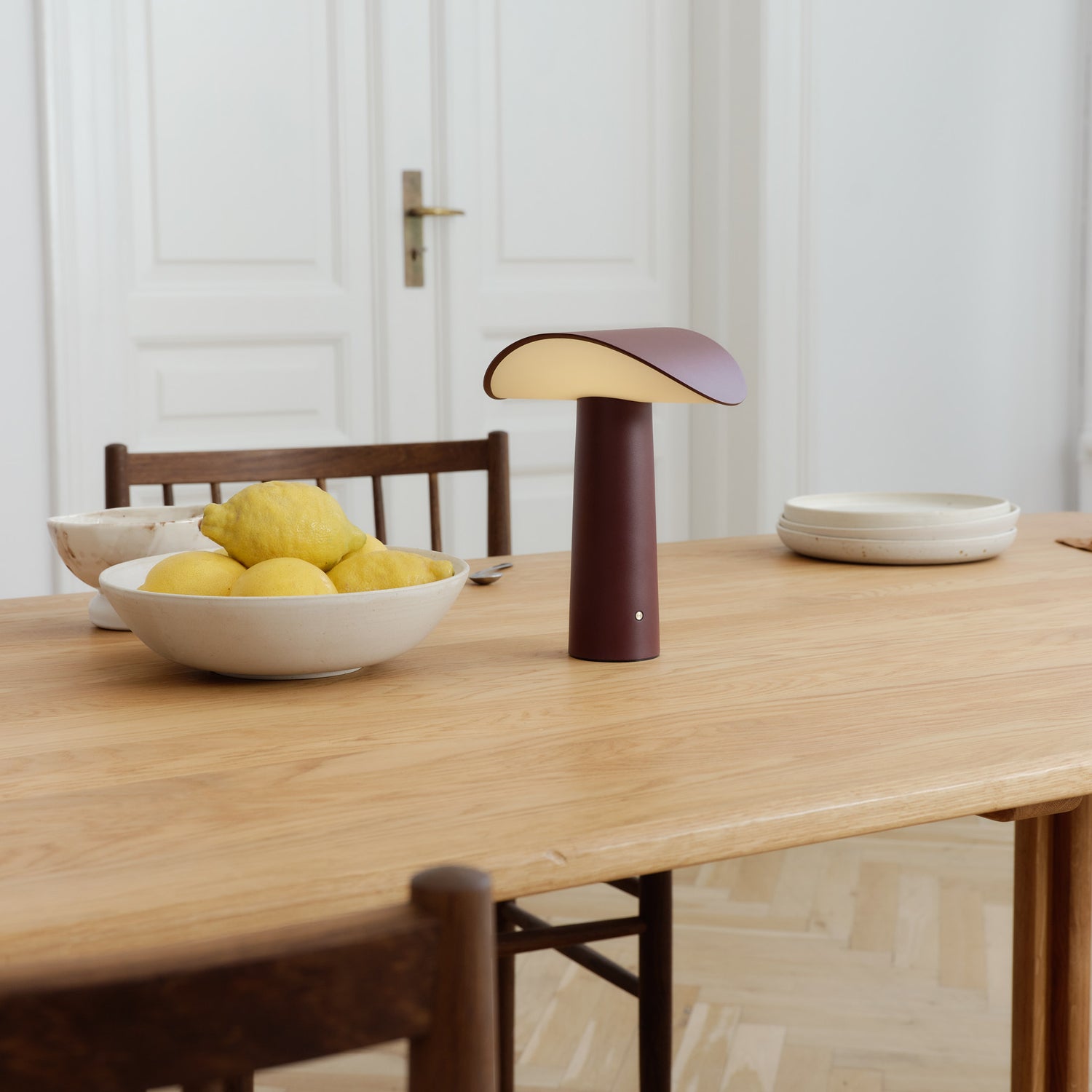 Lium portable bordlampe burgundy