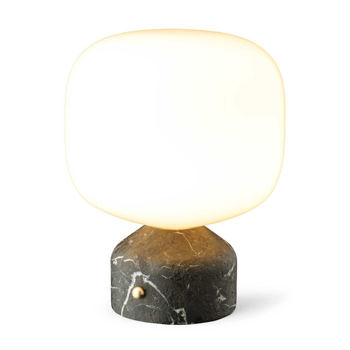 Meemo portable bordlampe sort marmor