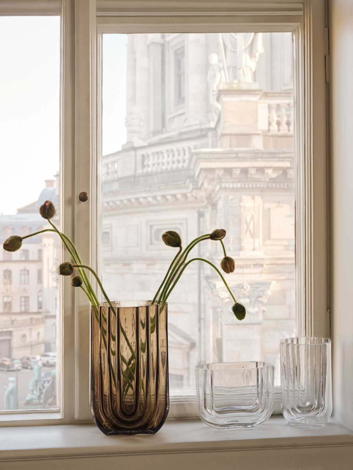 Vima vase oval klar