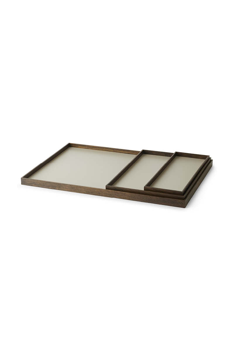 Frame bakke lille røget eg/ grå