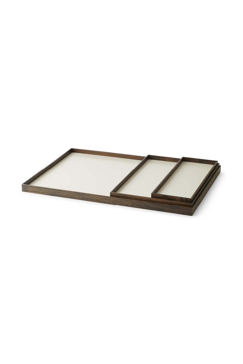Frame bakke lille røget eg/ beige