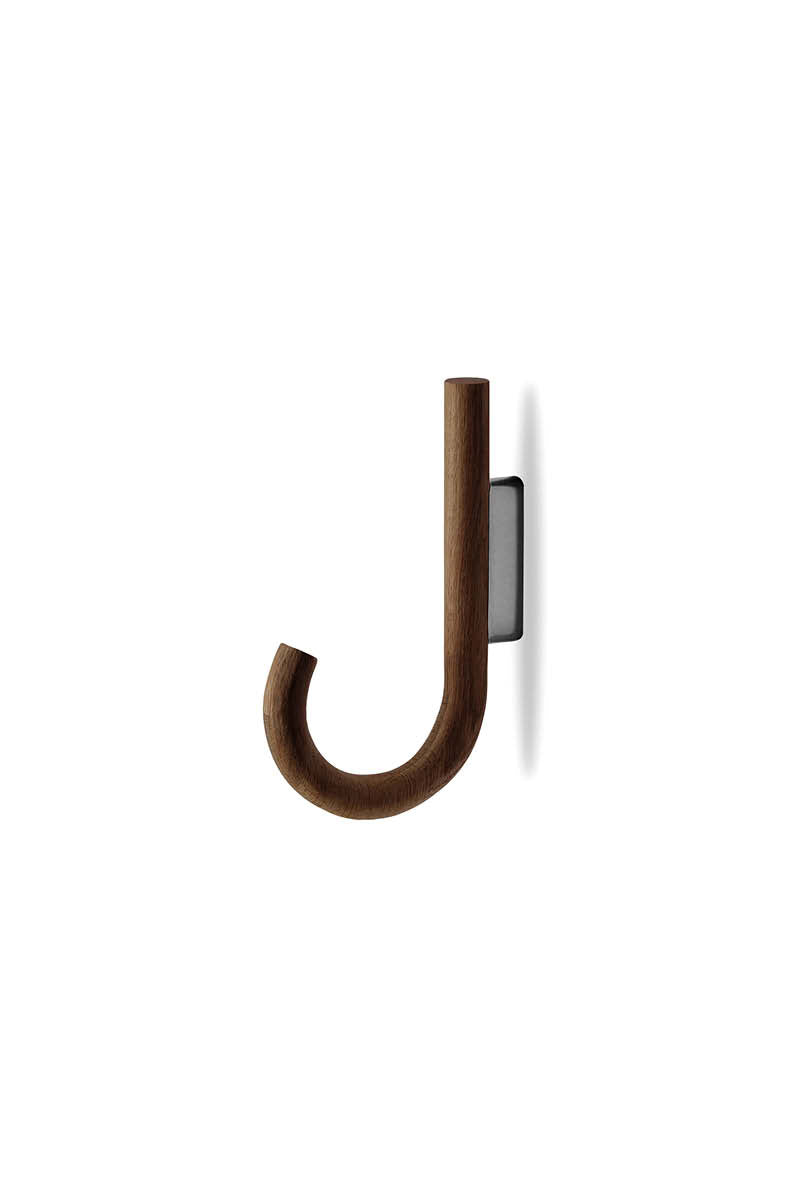 Hook knage valnød/ sort