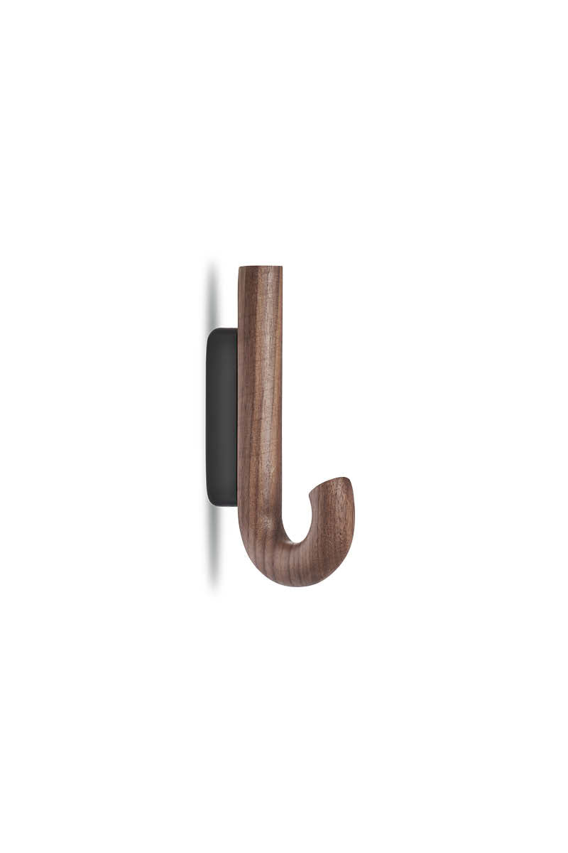 Hook mini knage valnød/ sort