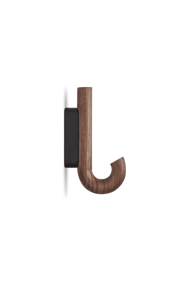 Hook mini knage valnød/ sort