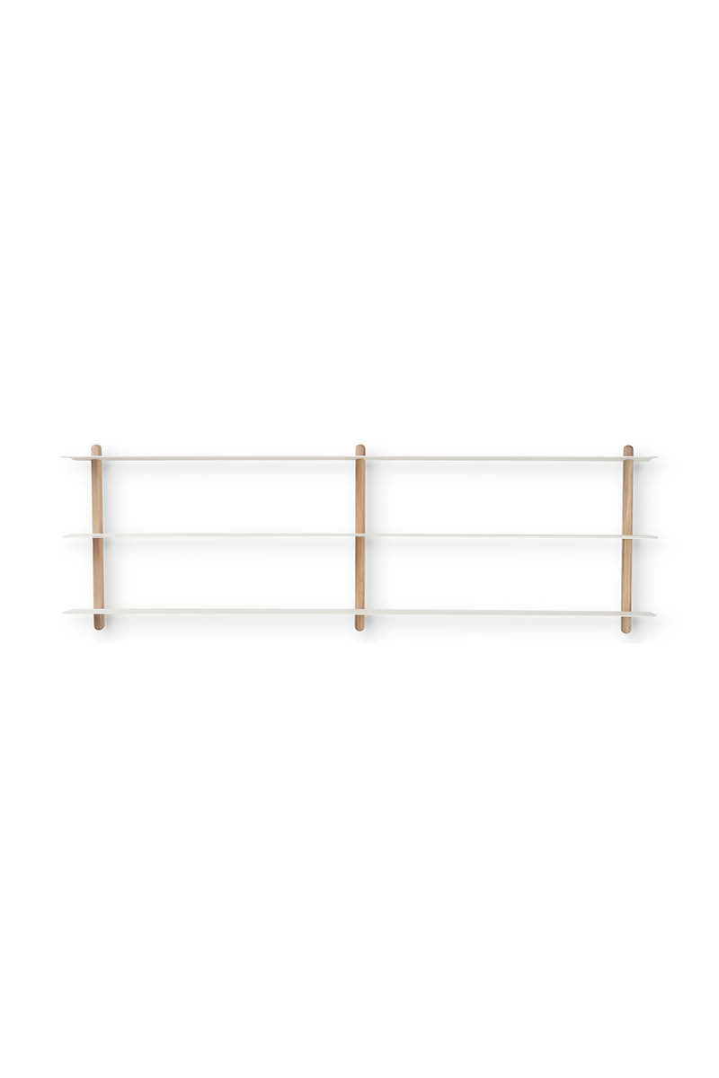 Nivo hylde D lys eg/ hvid