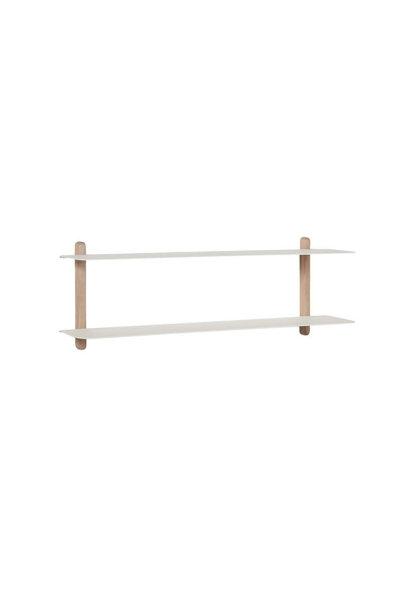 Nivo hylde F lys eg/ hvid