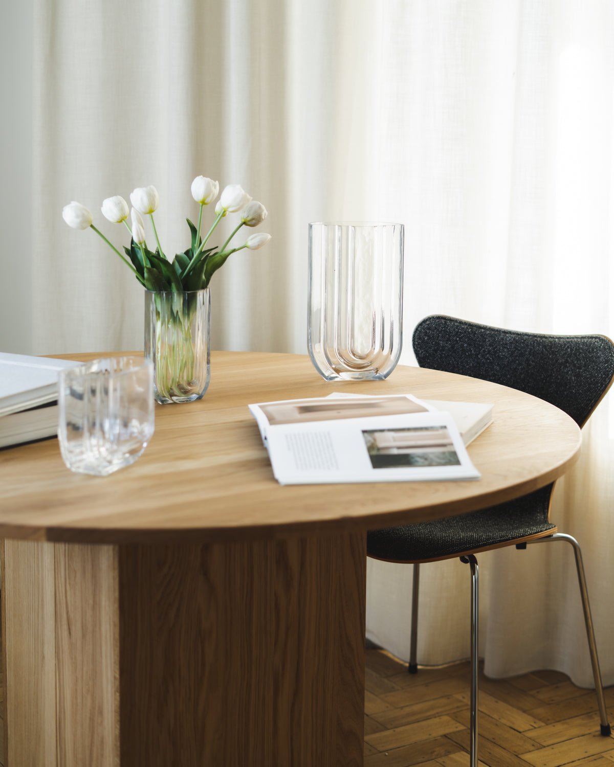 Vima vase oval klar