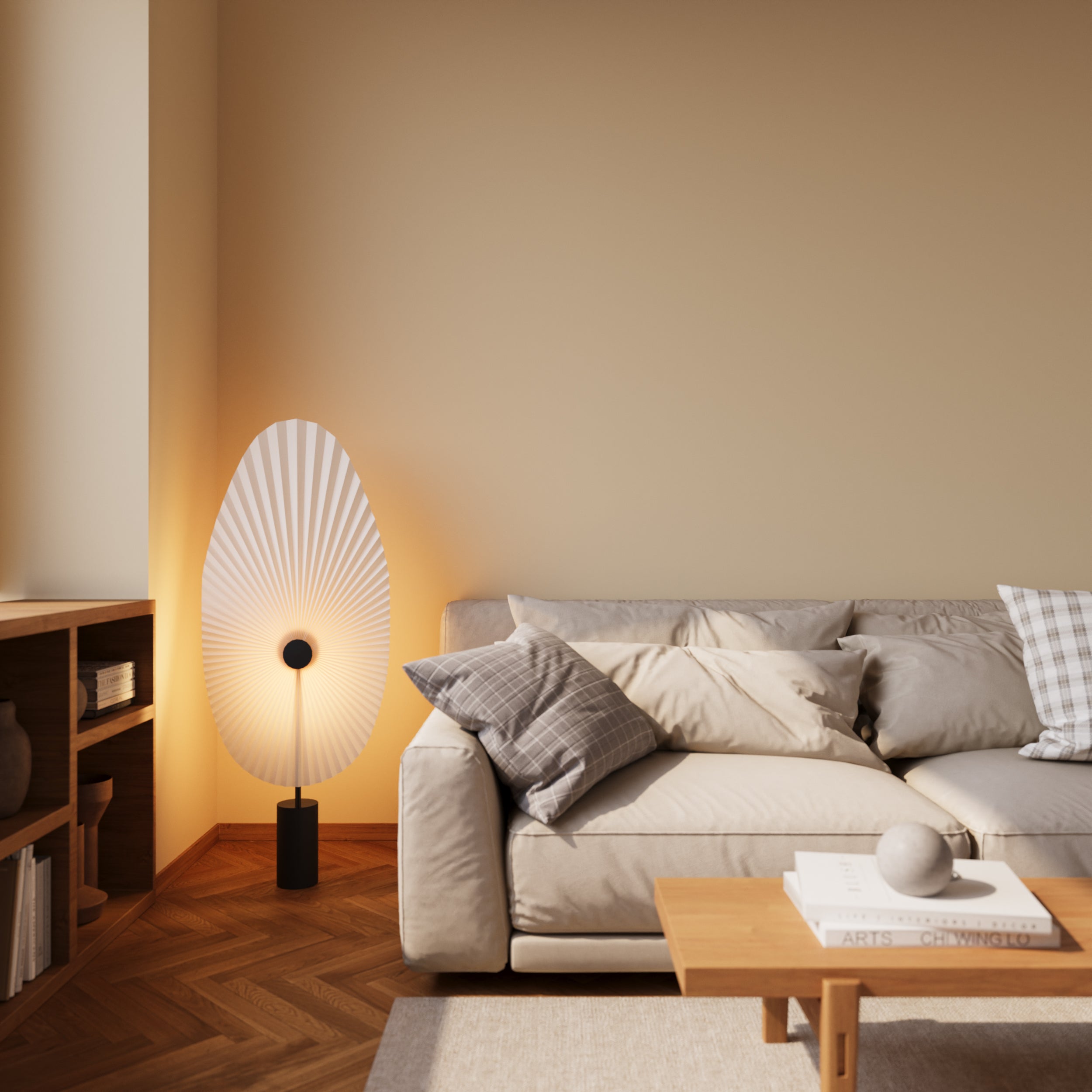 Liris gulvlampe sort