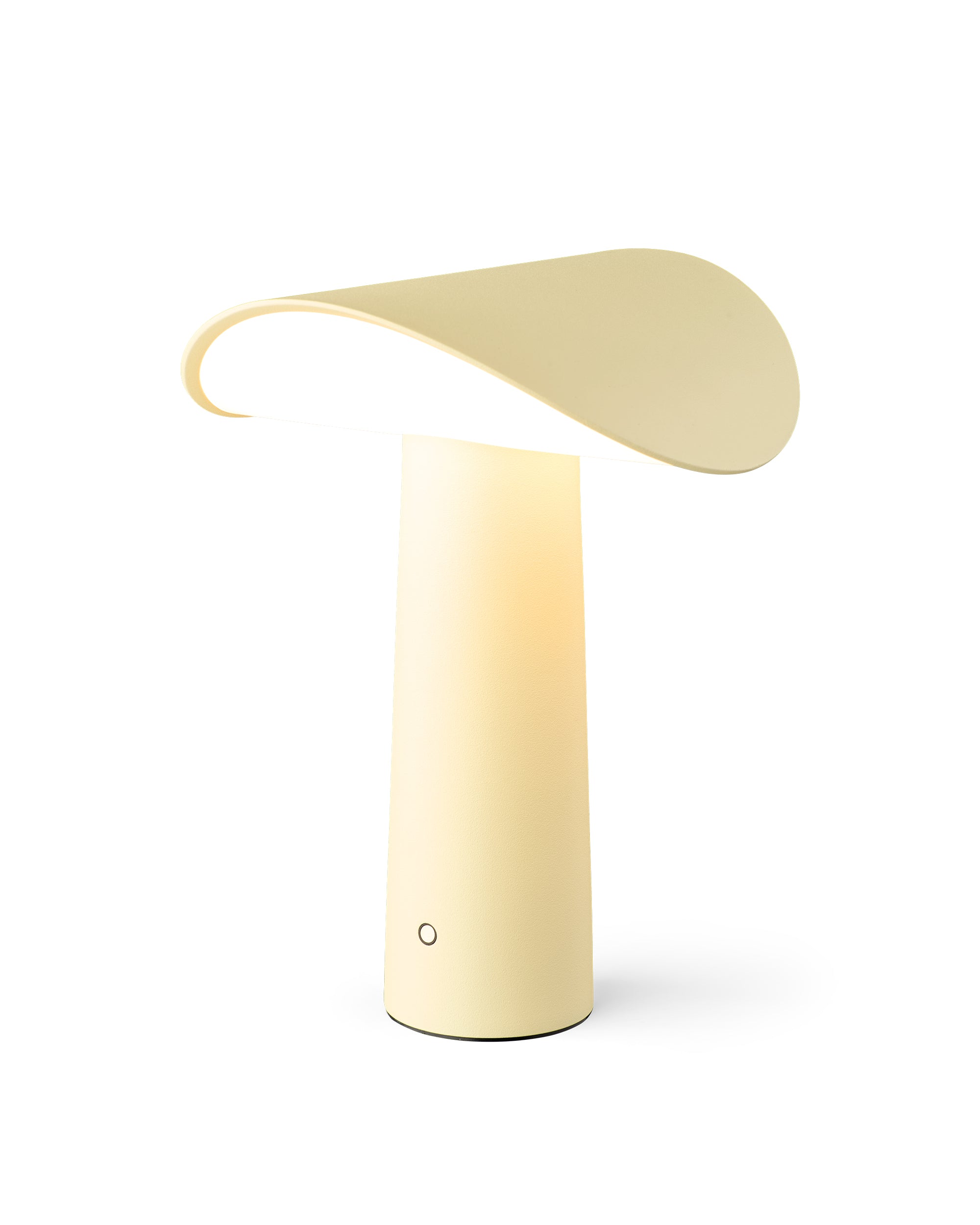 Lium portable bordlampe lysegul