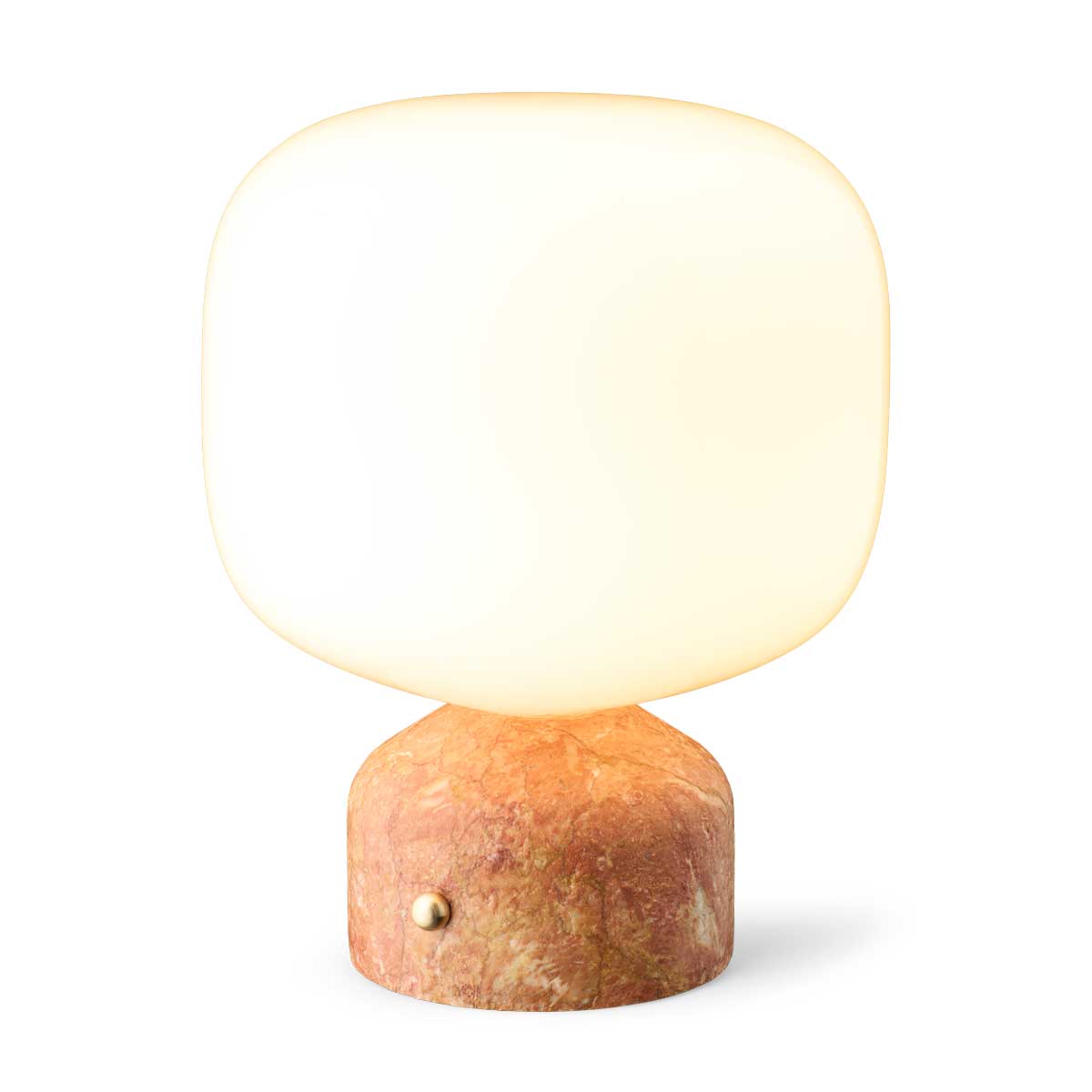 Meemo portable bordlampe gyldenrød marmor