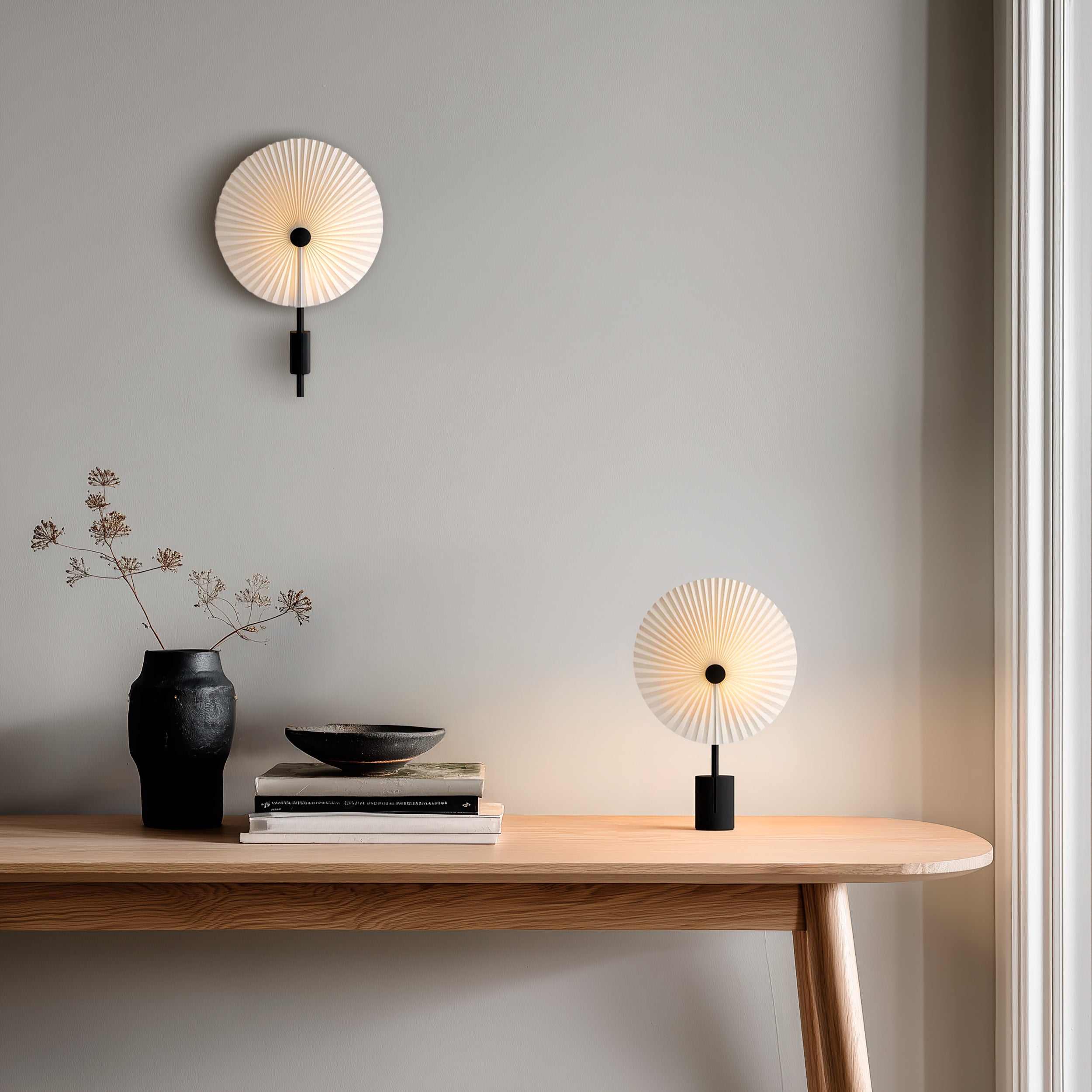 Liris portable bordlampe sort