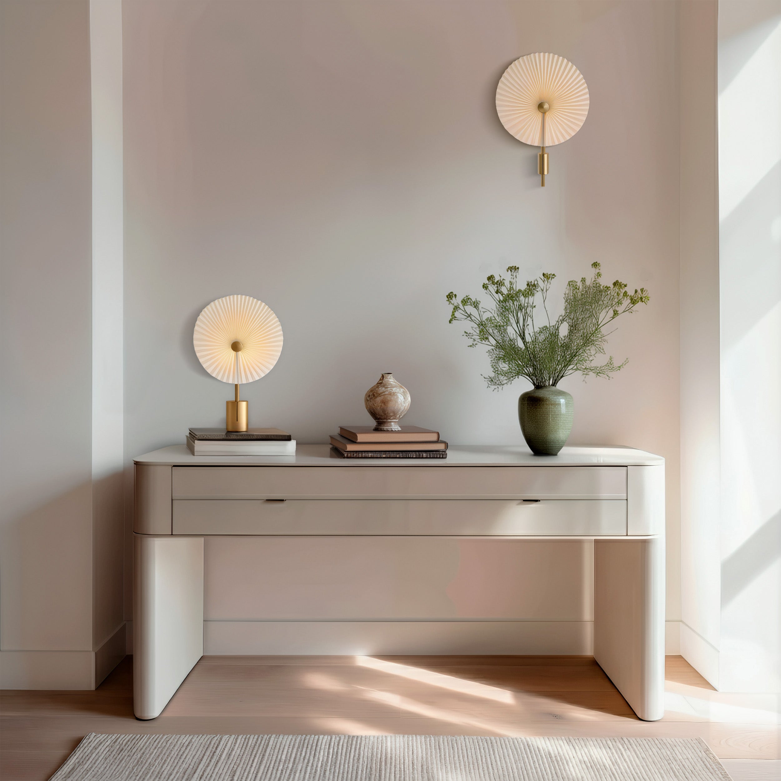 Liris væglampe messing