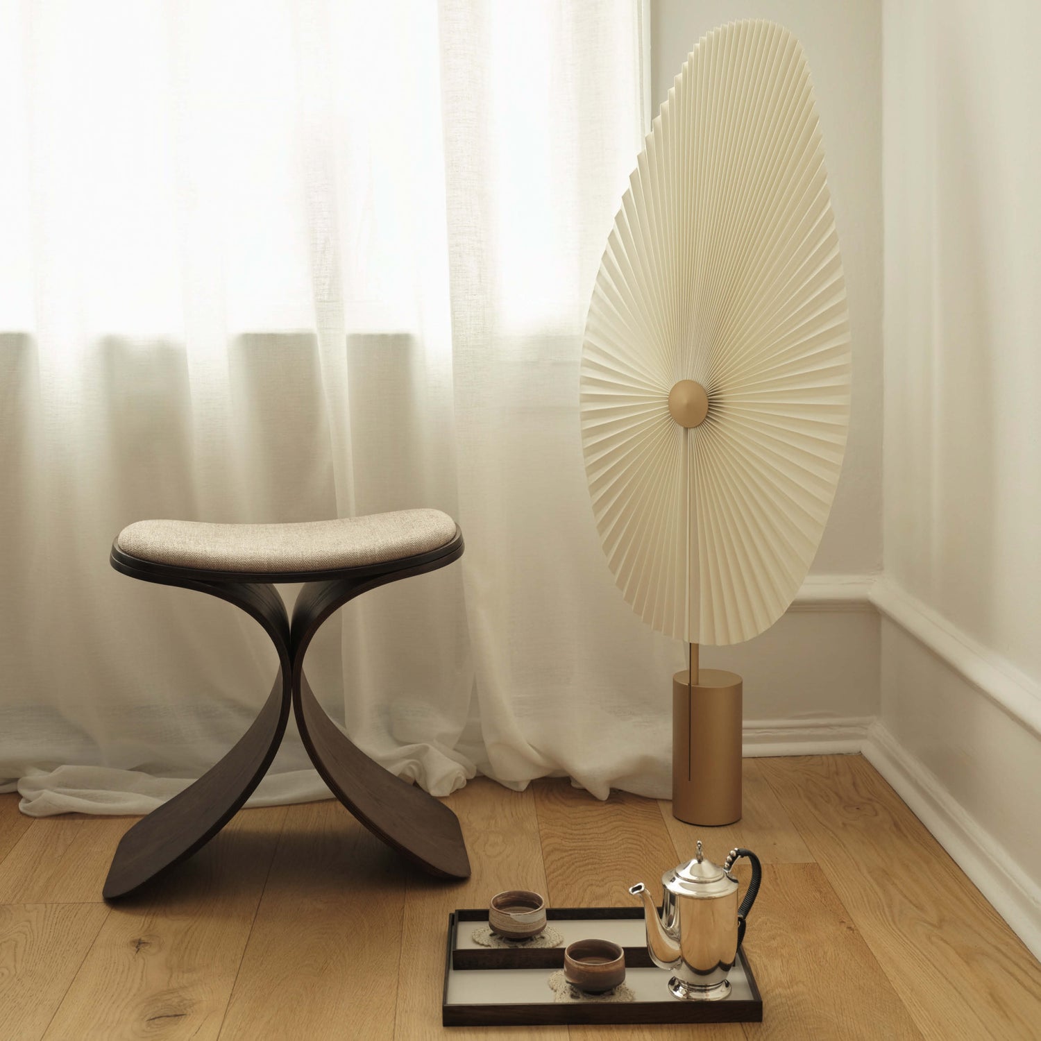 Liris gulvlampe messing